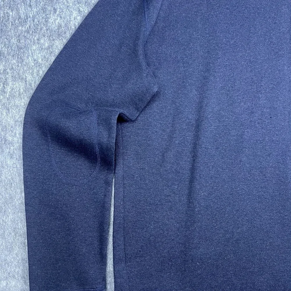 Banana Republic Men's Knit Sweater Crewneck Long Sleeve Blue 100% Cotton Size XL